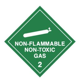 Non Flammable Non Toxic Gas Sign