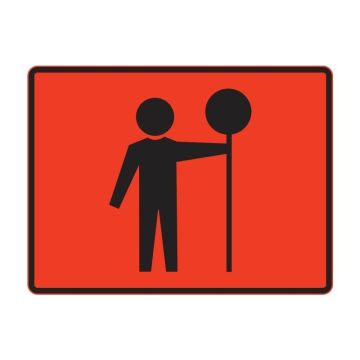 Traffic Controller Sign, 900 x 600mm