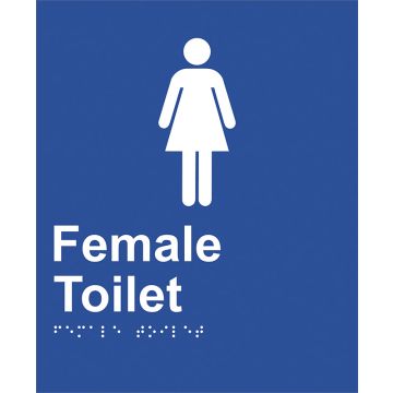 Braille Sign Female Toilet