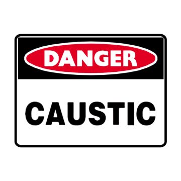 Danger Caustic Sign