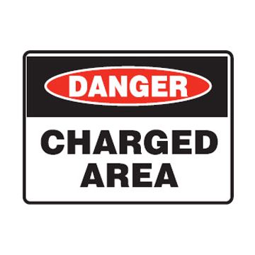 Danger Charged Area Sign