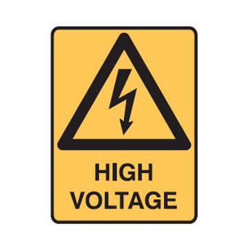 Electrical Picto High Voltage Sign