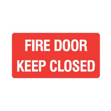 Fire Door Keep Closed Sign