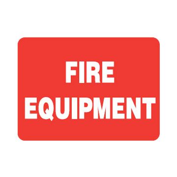 Fire Equipment Sign