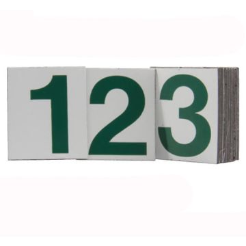 Magnetic Number Kit 20Mm Wht/Grn Pk30