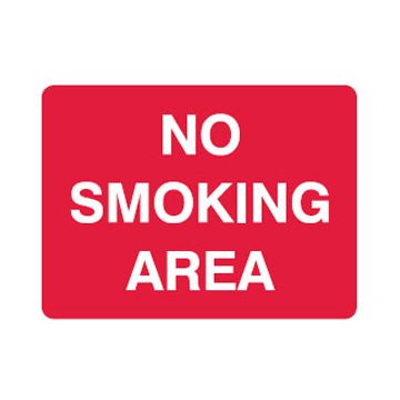 No Smoking Area Sign