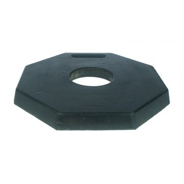 Value T-Top Bollard Base Only - 5.5kg, Black