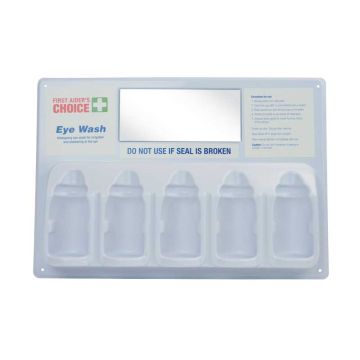 First Aider's Choice Eye Wash Wall Plate Suits 100ml bottles