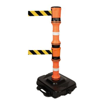 Brady EasyExtend Retractable Barrier Double Head, Post & Base Kit