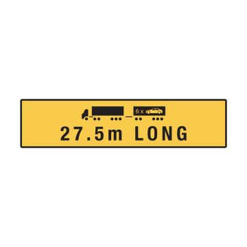 27.5m Long Road Train - 1200mm (W) x 300mm (H), Metal, Class 2 (100) Reflective